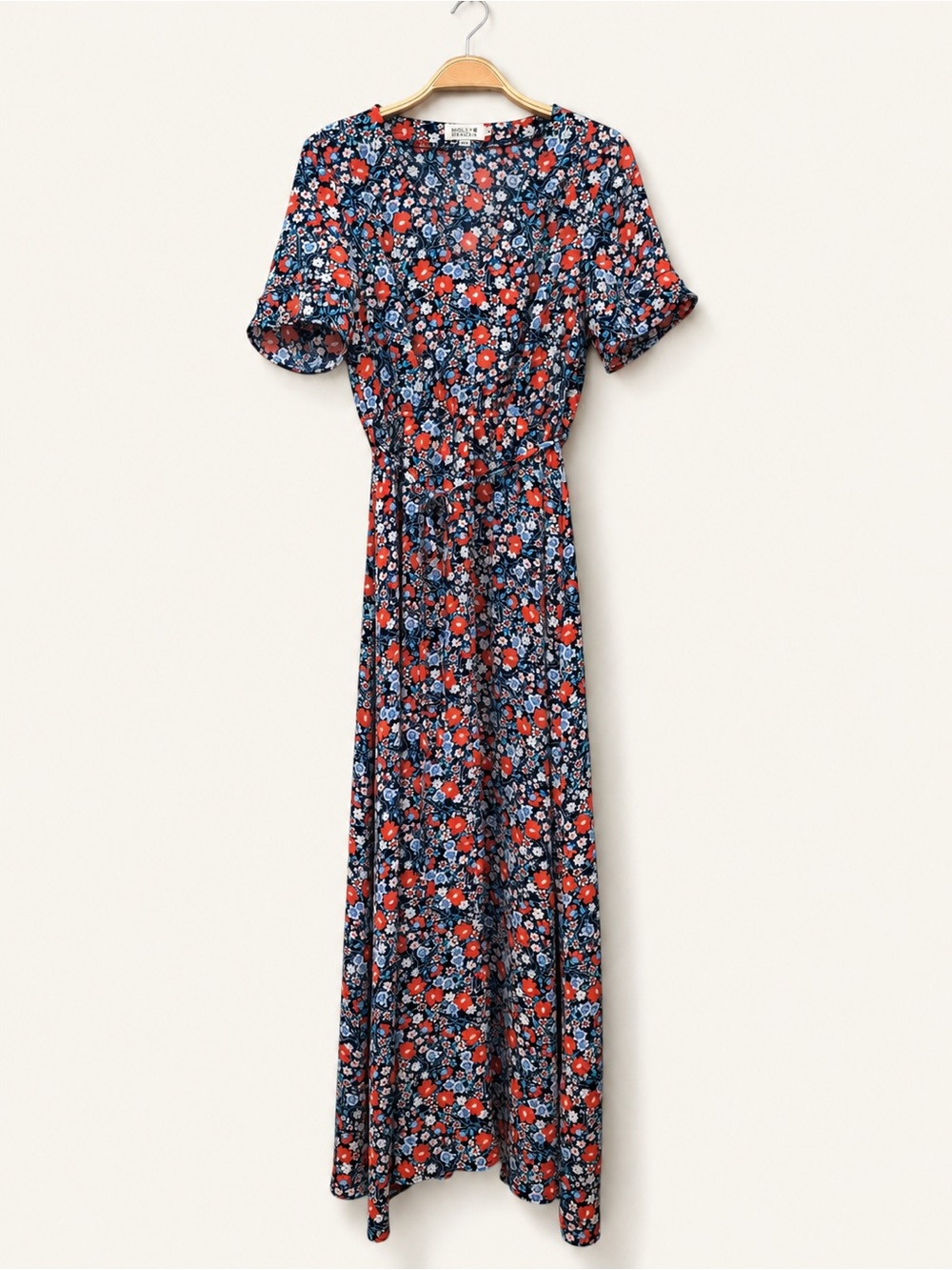 ModCloth Molly Bracken Navy Floral Maxi Dress